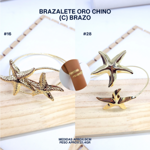 BRAZALETE ORO CHINO (C) BRAZO