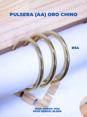 PULSERA (AA) ORO CHINO