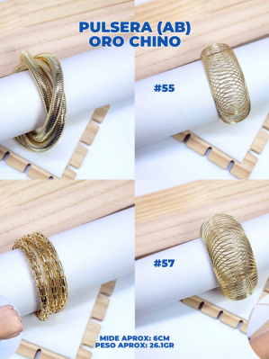 PULSERA (AB) ORO CHINO