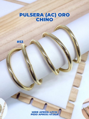 PULSERA (AC) ORO CHINO