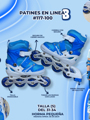 PATINES EN LINEA (B) #117-100