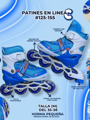 PATINES EN LINEA (C) #125-155