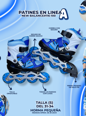 PATINES EN LINEA (A) NEW BALANCE #116-100