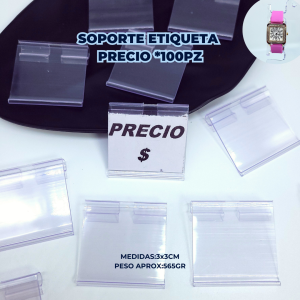 SOPORTE ETIQUETAS PRECIO*100PZ