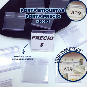 PORTA ETIQUETAS PORTA PRECIO *100PZ