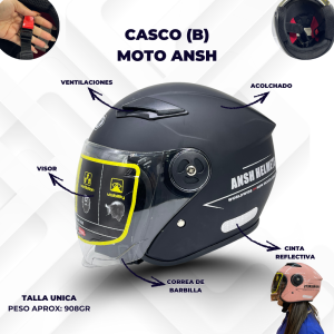 CASCO (B) MOTO ANSH