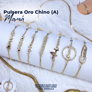 PULSERA ORO CHINO (A) MAMÁ
