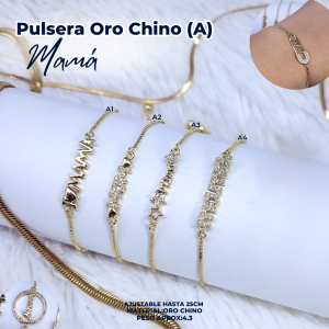 PULSERA ORO CHINO (A) MAMÁ