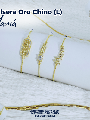 PULSERA ORO CHINO (L) MAMÁ