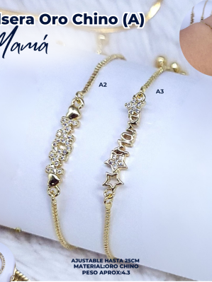 PULSERA ORO CHINO (A) MAMÁ