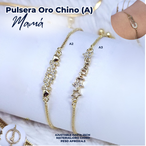 PULSERA ORO CHINO (A) MAMÁ