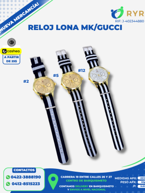 RELOJ LONA MK/GUCCI