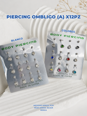 PIERCING OMBLIGO (A) X12PZ
