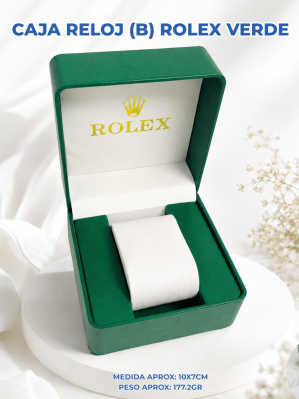 CAJA RELOJ (B) ROLEX VERDE