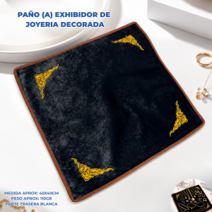 PAÑO (A) EXHIBIDOR DE  JOYERIA DECORADA