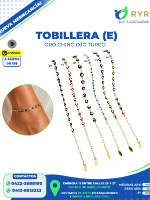 TOBILLERA (E) ORO CHINO OJO TURCO
