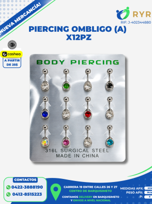 PIERCING OMBLIGO (A) X12PZ