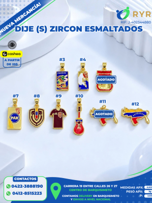 DIJE (S) ZIRCON ESMALTADOS