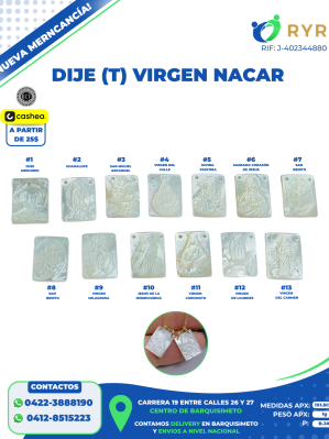 DIJE (T) VIRGEN NACAR