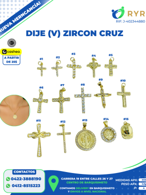 DIJE (V) ZIRCON CRUZ