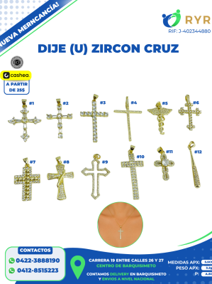 DIJE (U) ZIRCON CRUZ