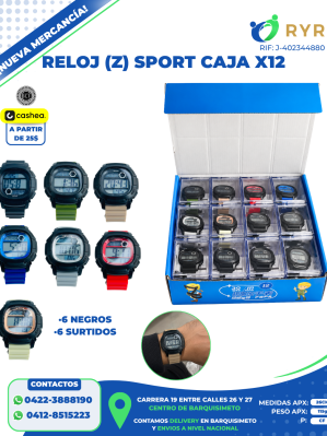 RELOJ (Z) SPORT CAJA X12