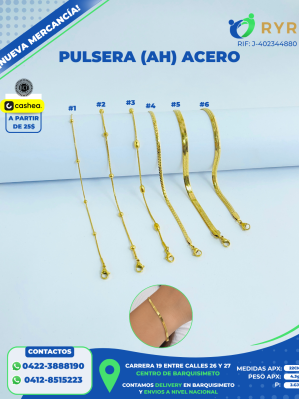 PULSERA (AH) ACERO