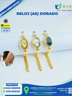 RELOJ (AE) DORADO