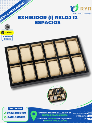 EXHIBIDOR (I) RELOJ 12 ESPACIOS