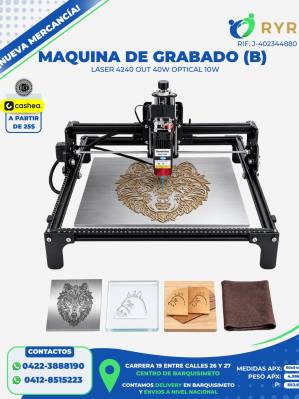 MAQUINA DE GRABADO (B) LASER 4240 OUT 40W OPTICAL 10W