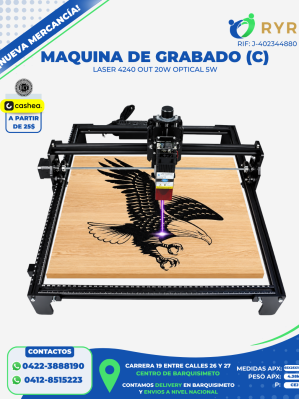 MAQUINA DE GRABADO (C) LASER 4240 OUT 20W OPTICAL 5W