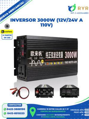 INVERSOR 3000W (12V/24V A 110V)
