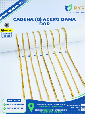 CADENA (G) ACERO DAMA DOR