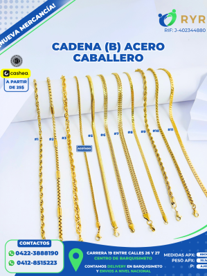 CADENA (B) ACERO CABALLERO