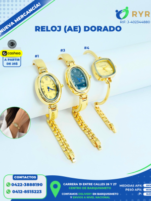 RELOJ (AE) DORADO