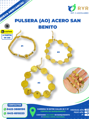 PULSERA (AO) ACERO SAN BENITO
