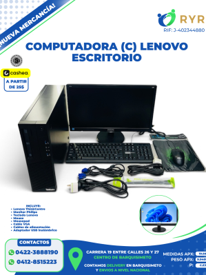 COMPUTADORA (C) LENOVO ESCRITORIO