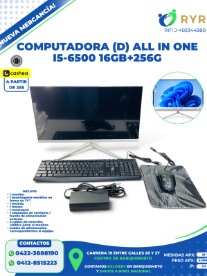 COMPUTADORA (D) ALL IN ONE I5-6500 16GB+256G