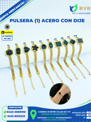 PULSERA (1) ACERO CON DIJE