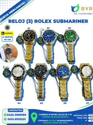 RELOJ (3) ROLEX SUBMARINER