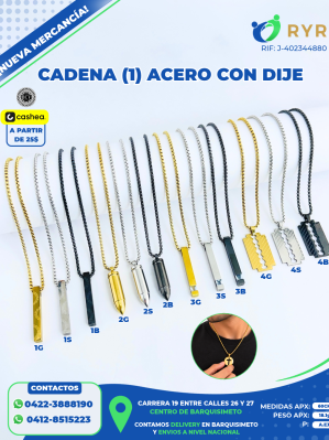 CADENA (1) ACERO CON DIJE