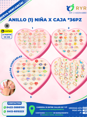 ANILLO (1) NIÑA X CAJA *36PZ