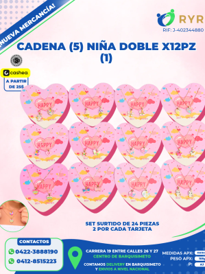 CADENA (5) NIÑA DOBLE X12PZ