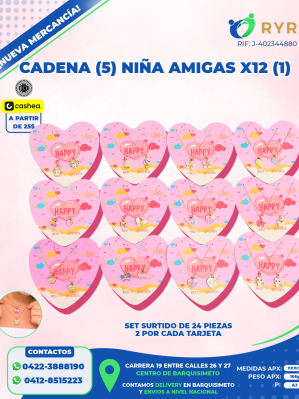 CADENA (5) NIÑA AMIGAS