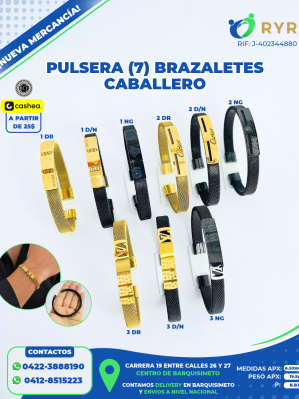 PULSERA (7) BRAZALETES CABALLERO