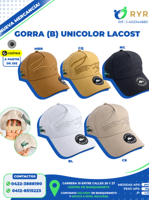 GORRA (B) UNICOLOR LACOST